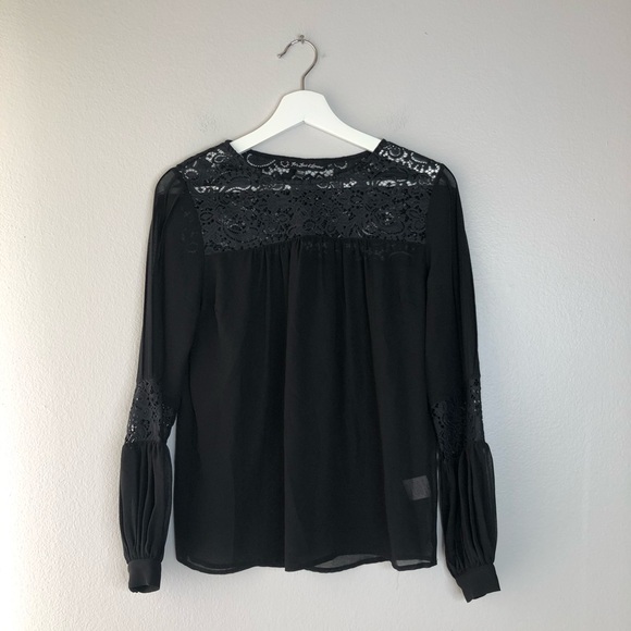 For Love & Lemons Sacramento Blouse in black - Picture 6 of 8